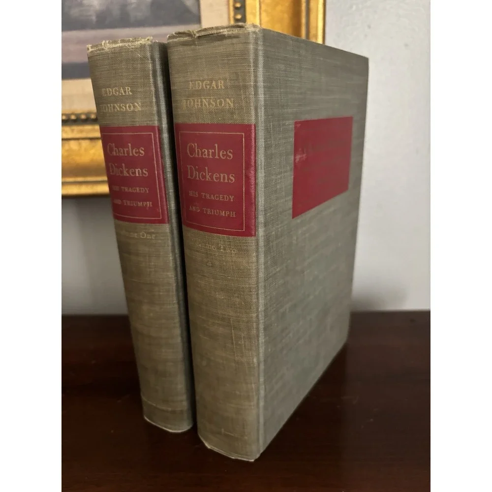 Vintage 1952 Charles Dickens His Tragedy and Triumph 2 Volumes by Johnson